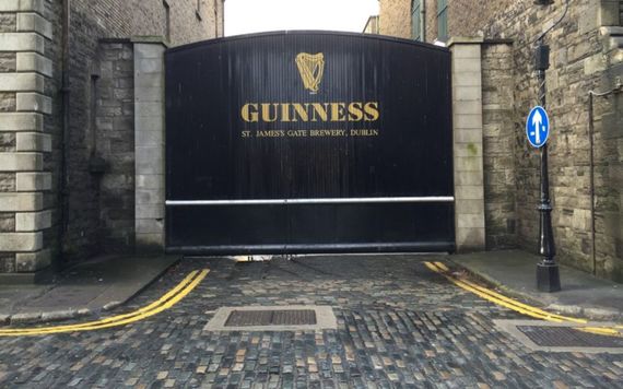 The iconic Guinness gate at the Guinness Storehouse.
