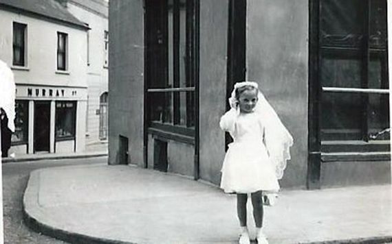Jean Farrell on the morning of her First Holy Communion.