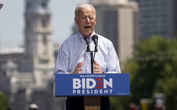 Coming in as the hot ticket, former vice president Joe Biden.