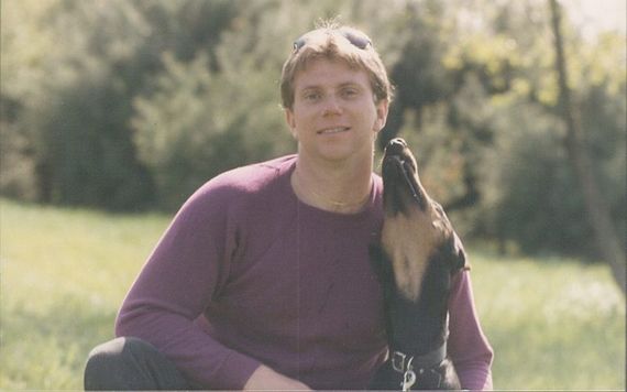 Joe and the family dog, Danny Boy.