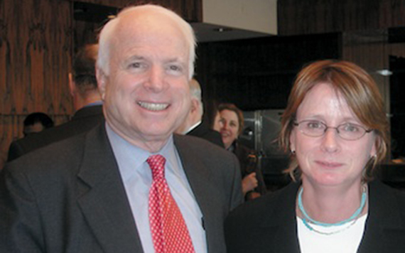 John McCain and the former Executive Director for ILIR Kelly Fincham.