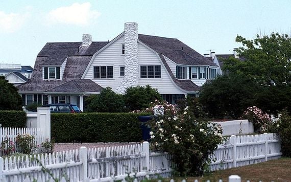 Inside the Kennedy compound, in Hyannis, Cape Cod.