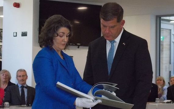 The Mayor of Galway and Boston Mayor Marty Walsh.