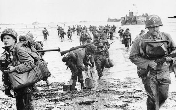 D-Day, June 6 1944: Landing on the beaches of France.