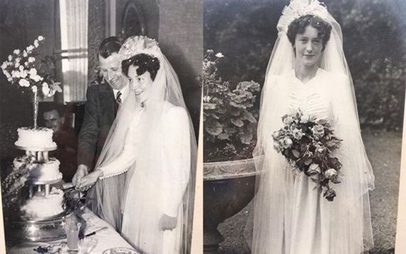 Mr and Mrs O'Connell on their wedding day.