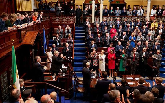Nancy Pelosi in the Dáil. Image: RollingNews.ie.