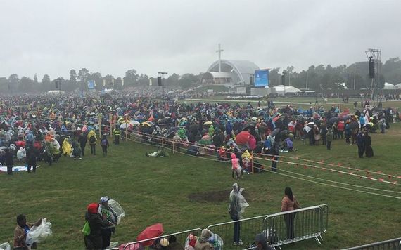 The Phoenix Park before Pope Francis' Mass in August 2018.