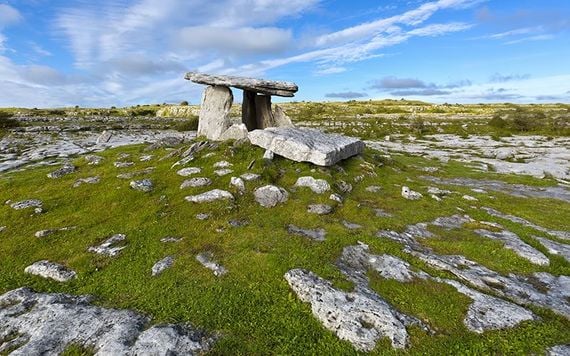 Poulnabrone dolmen, in The Burren, County Clare.