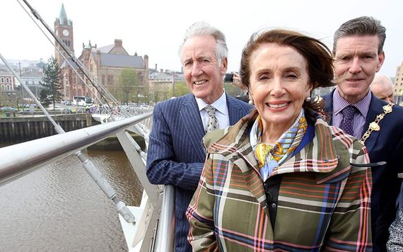 Neal and Pelosi during their visit to Derry.