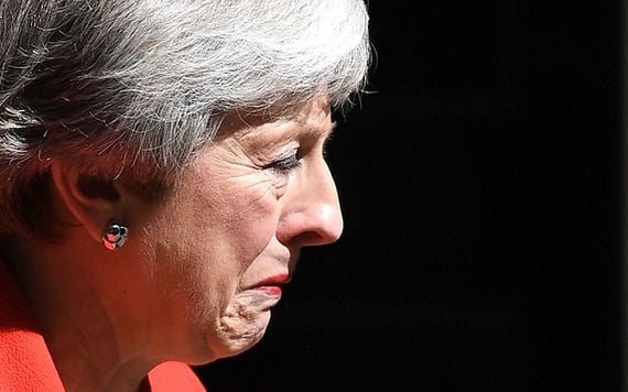 Theresa May, following her resignation as Tory leader.