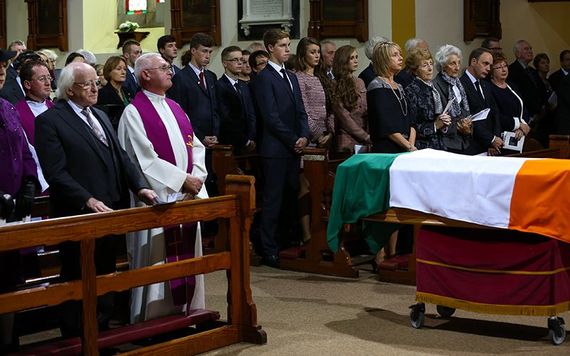 State funeral of Thomas Kent in 2015.