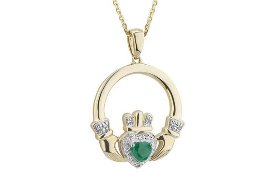 Weir & Sons: Show that someone special how much you love them with this Claddagh necklace.