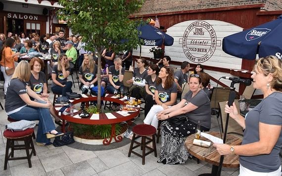 Team Aisling gathered in Yonkers. (via Nuala Purcell)