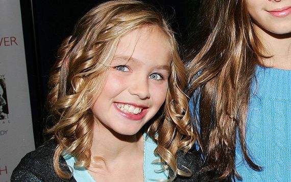 A young Saoirse Kennedy Hill photographed at a political fundraiser.