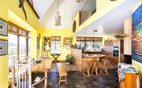 The kitchen, at Otterbank house, outside Castletownbere. (Via: SherryFitz.ie)