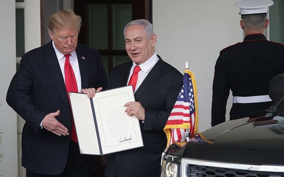 President Donald Trump and Benjamin Netanyahu the Israeli Prime Minister.