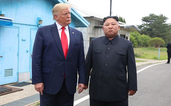 President Donald Trump and the North Korean leader Kim Jong-un who met in the DMZ zone last week. 
