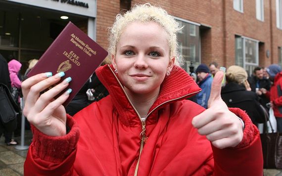 The coveted Irish passport.