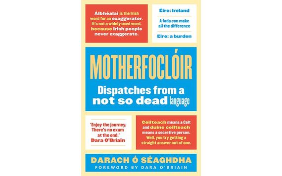 Cover art for "Motherfocloir" by Darach Ó Séaghdha.