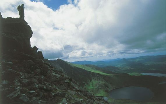 The MacGillycuddy Reeks range. The MacGillycuddy Reeks range.
