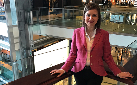 Blazer: Magee 1866, belt: Holden Leather Goods, pendant: Elena Brennan. 