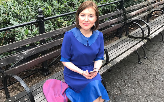 Dress: Manley, scarf: Simple Things, earrings: Solvar. Photo: Breedagh Breslin. 