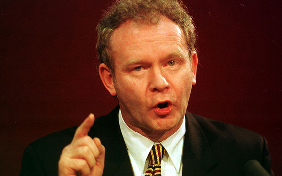 A younger Martin McGuinness.
