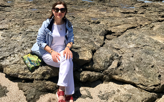 Coat: Paco Boutique, pendant: Doyle Design Dublin, bag: wildbywater,  bracelet: K Kajoux