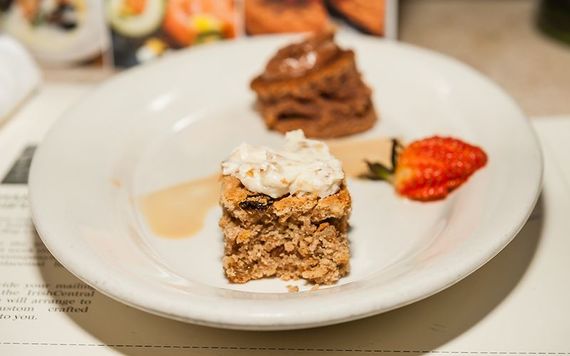 VIP Sweet Plate of Parsnip Cake and Red Wine Cake. Photo: Moya McAllister