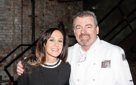 Rebecca Dixon of Crafted Ireland and Chef Padraic Gallagher of Boxty House. Photo: Moya McAllister