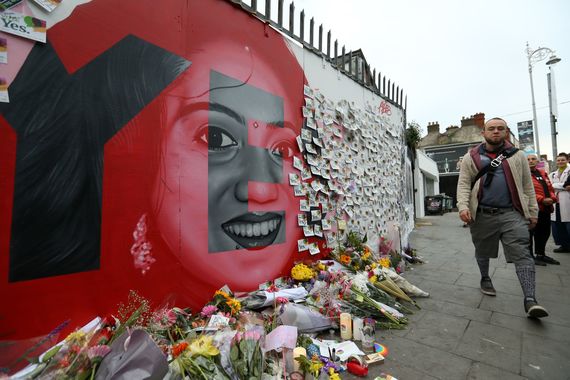 May 26, 2018: As Ireland counts the votes for its abortion referendum, members of the public have been leaving messages of support at a mural of Savita Halappanavar. (RollingNews.ie)