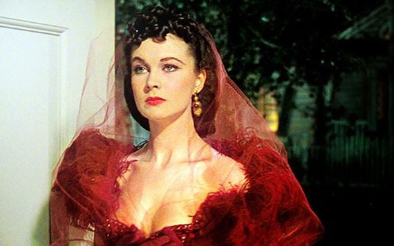 Scarlett O’Hara, played by Vivien Leigh in Hollywood epic, Gone with Wind.