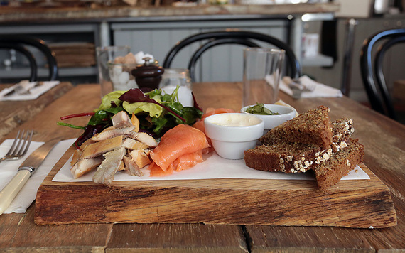 It doesn't get better than fresh Irish smoked salmon. 