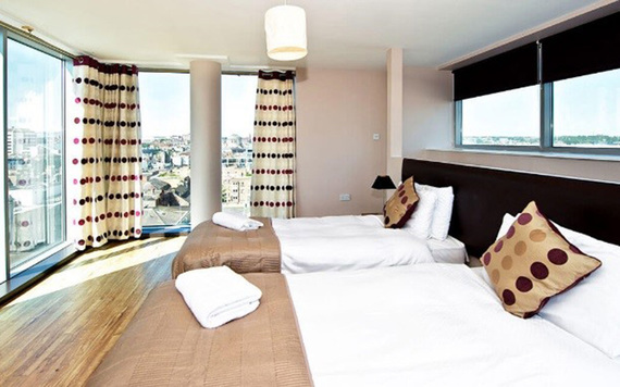 Fabulous bedroom at the Staycity Aparthotels.