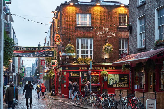 Temple Bar in Dublin. Credit: iStock