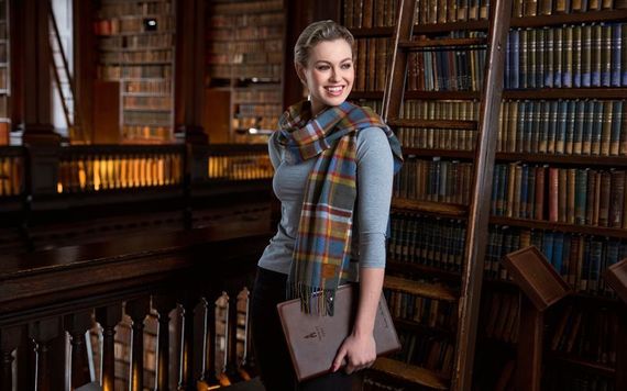 Scarfs and blankets designed by Avoca Handweavers available at the Trinity Gift Shop.