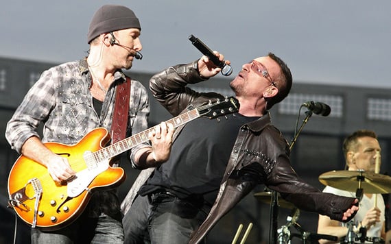 Silly Irish jokes: "What's the difference between God and Bono?" Photo: RollingNews