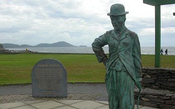 A statue dedicated to Charlie Chaplin close to his summer home in Waterford. A statue dedicated to Charlie Chaplin close to his summer home in Waterford.