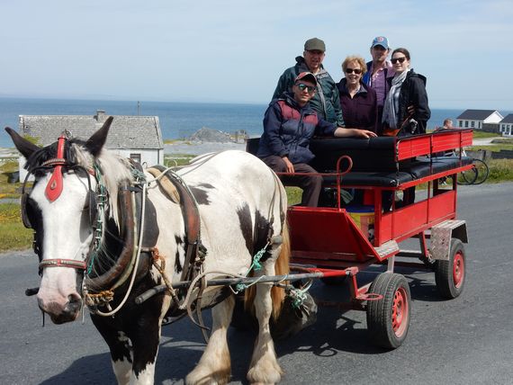 Kate, Mike, Andy and Cherril hired a “Pony & Trap” pulled by Molly Malone and driven by Ronan to tour Inisheer Island. Karaun House B&B was our base for Co. Clare.