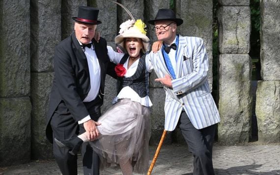 Celbrating in style on Bloomsday. Celbrating in style on Bloomsday.