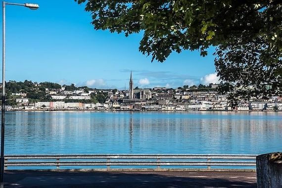A view of Cobh from Spike Island. A view of Cobh from Spike Island.