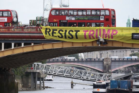 Trump protests in London. Photo: Dan Kitwood/Getty Images