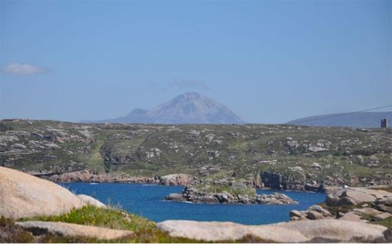 The cottage's view over Mount Errigal. Image: Campbell's.