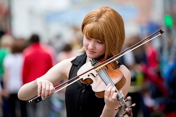 "The older the fiddle the sweeter the tune." "The older the fiddle the sweeter the tune."