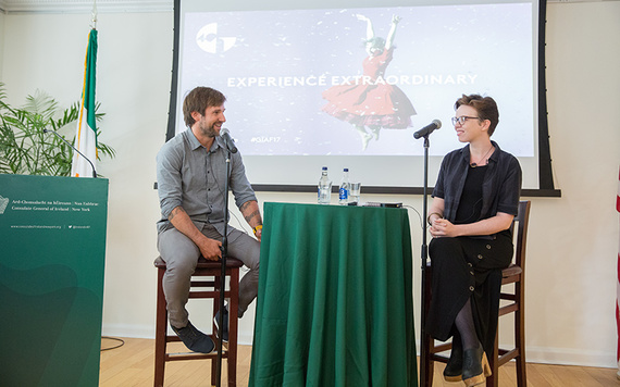 Adventurer Gavan Hennigan and author Belinda McKeon. Image: Amanda Gentile/ADG Photography