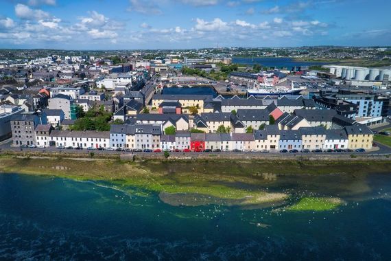 An aerial shot of Galway. An aerial shot of Galway.