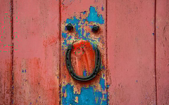 "May peace and plenty be the first To lift the latch on your door"