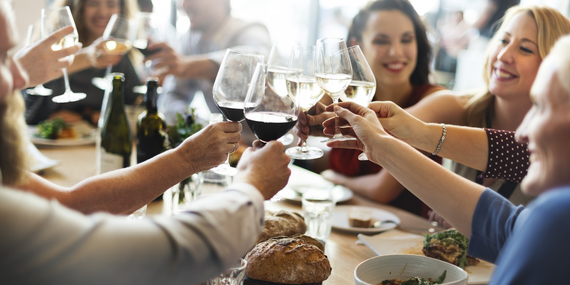 iStock image. Family dinner.