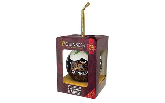 Guinness 2017 Ruby Red Collection Christmas Bauble.