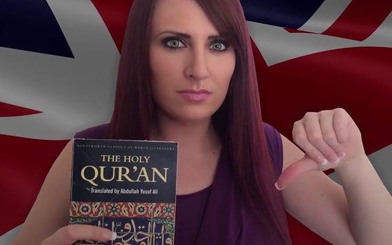 Jayda Fransen appearing in one of her many controversial YouTube videos. Image: YouTube.